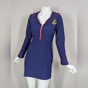 Vintage Canadian Designer Nautical Mini Dress | Sailor Style | Small